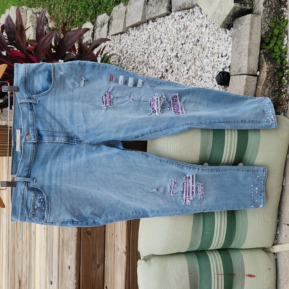 NWT! Custom bling jeans